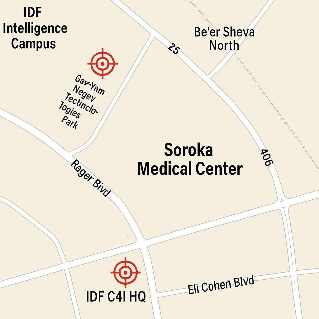 Iran's Precision Missile Strikes Hit Key Tel Aviv Targets!  
Shockwaves Felt at Soroka Hospital: A New Era of Conflict?