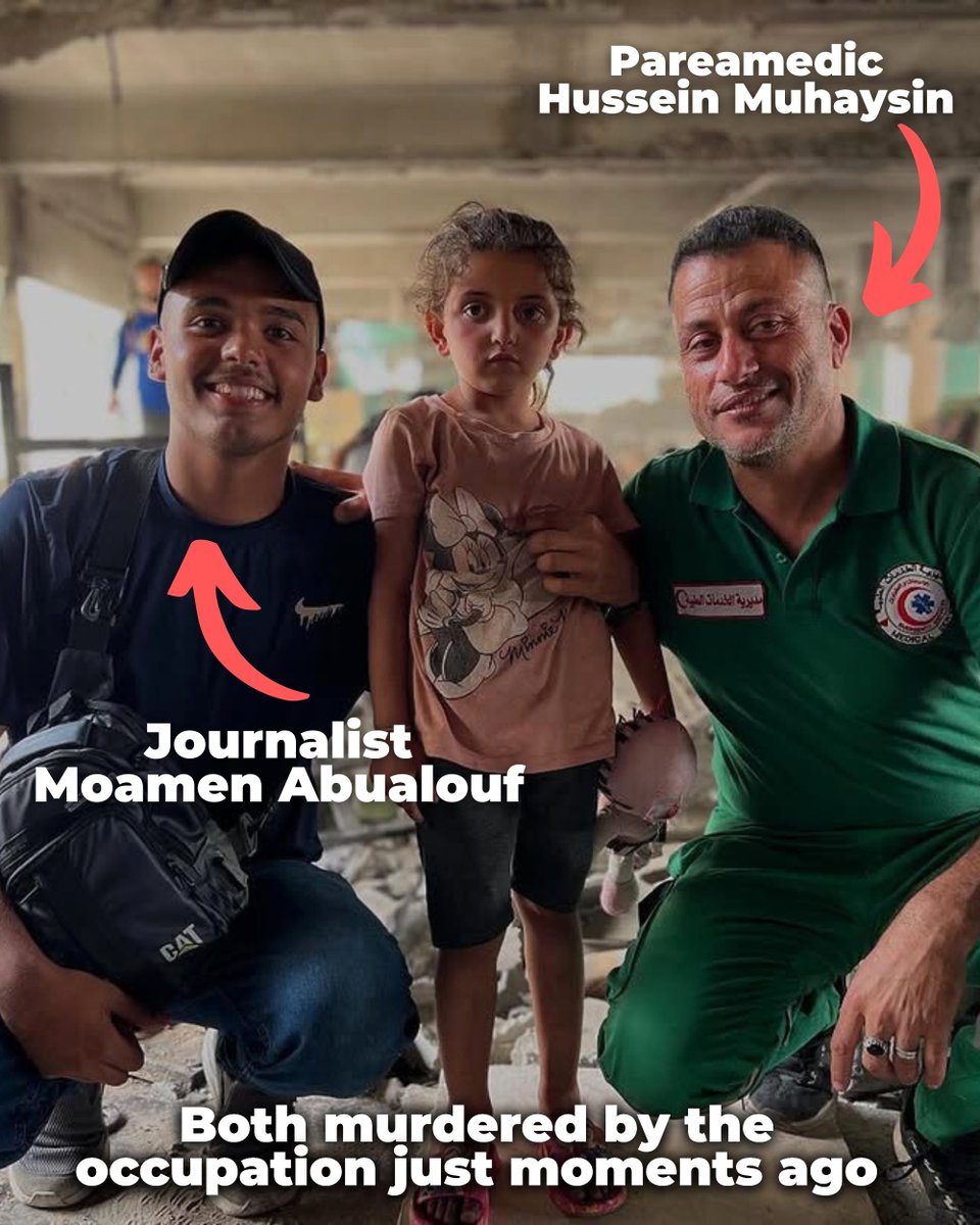 Journalists Moamen Abualouf and Hussein Muhaysin Murdered by Israel!