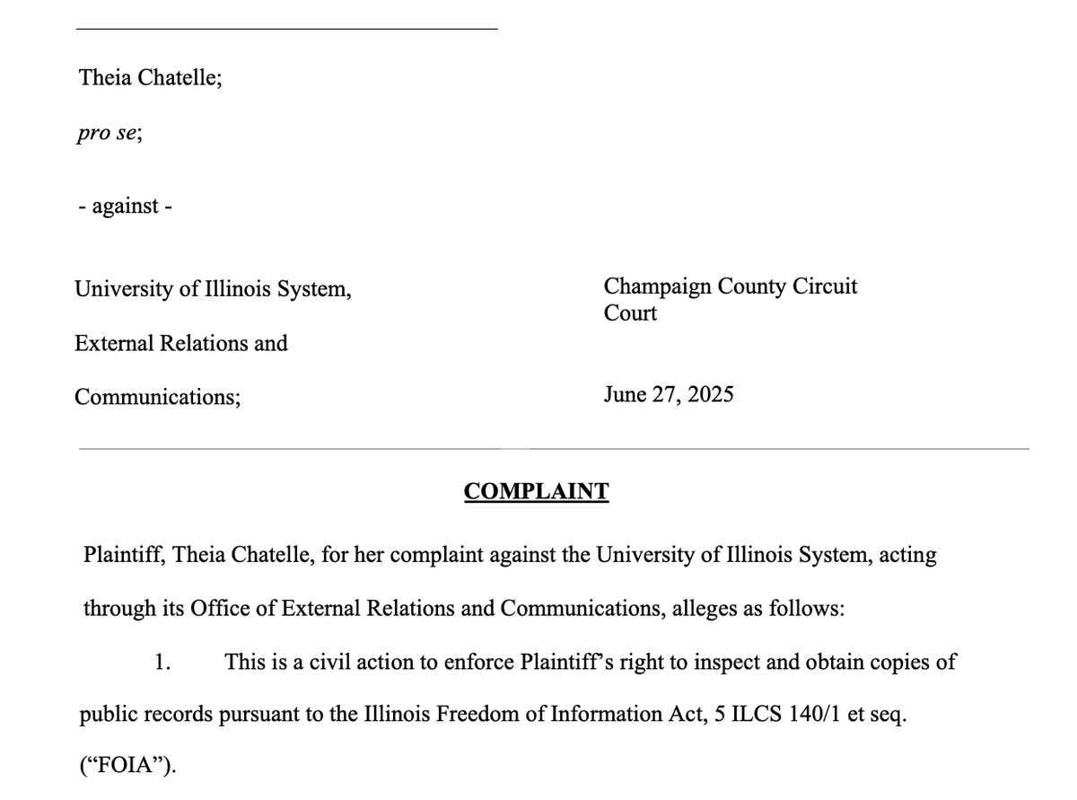 Just Sued University of Illinois: What Are They Hiding?