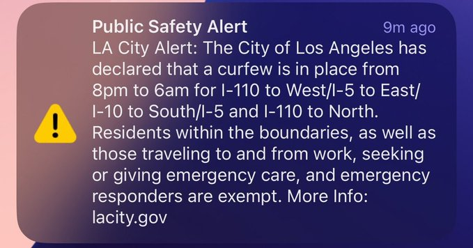 LA Issues Shocking Curfew Alert: Is Martial Law Next?