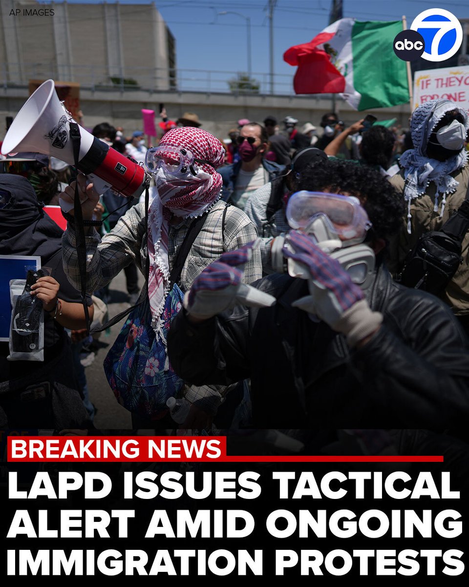 LA Police Declare Tactical Alert Amid Fiery Anti-ICE Protests