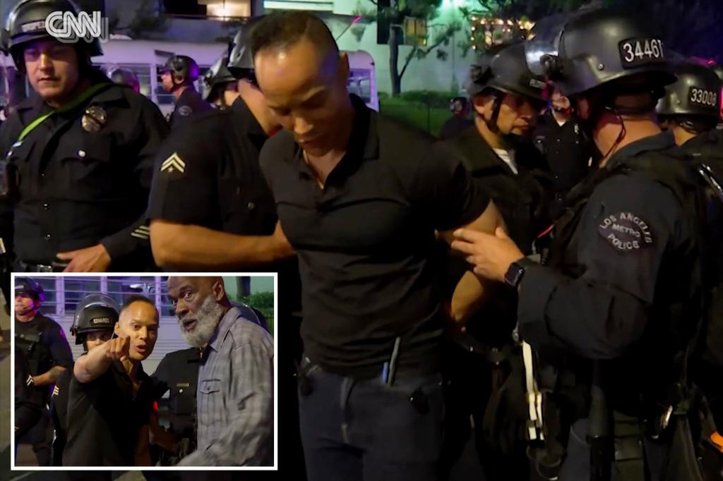 LA Police Detain CNN Reporter Live During Fiery Anti-ICE Protest