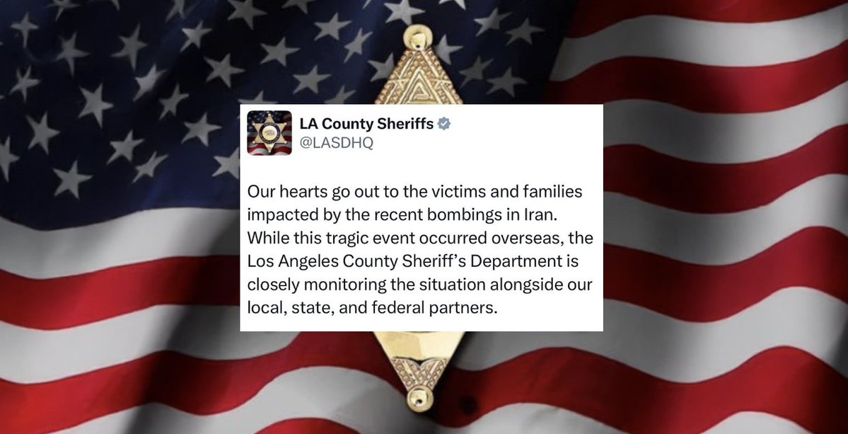 LA Sheriff’s Condolences to Bombing Victims Ignite Outrage Amid Iran Conflict