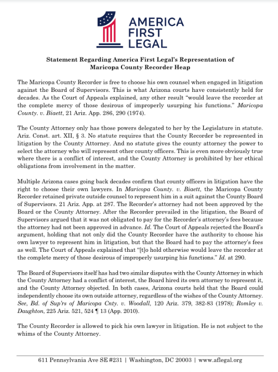 Legal Showdown: Maricopa County's Counsel Choice Sparks Outrage!