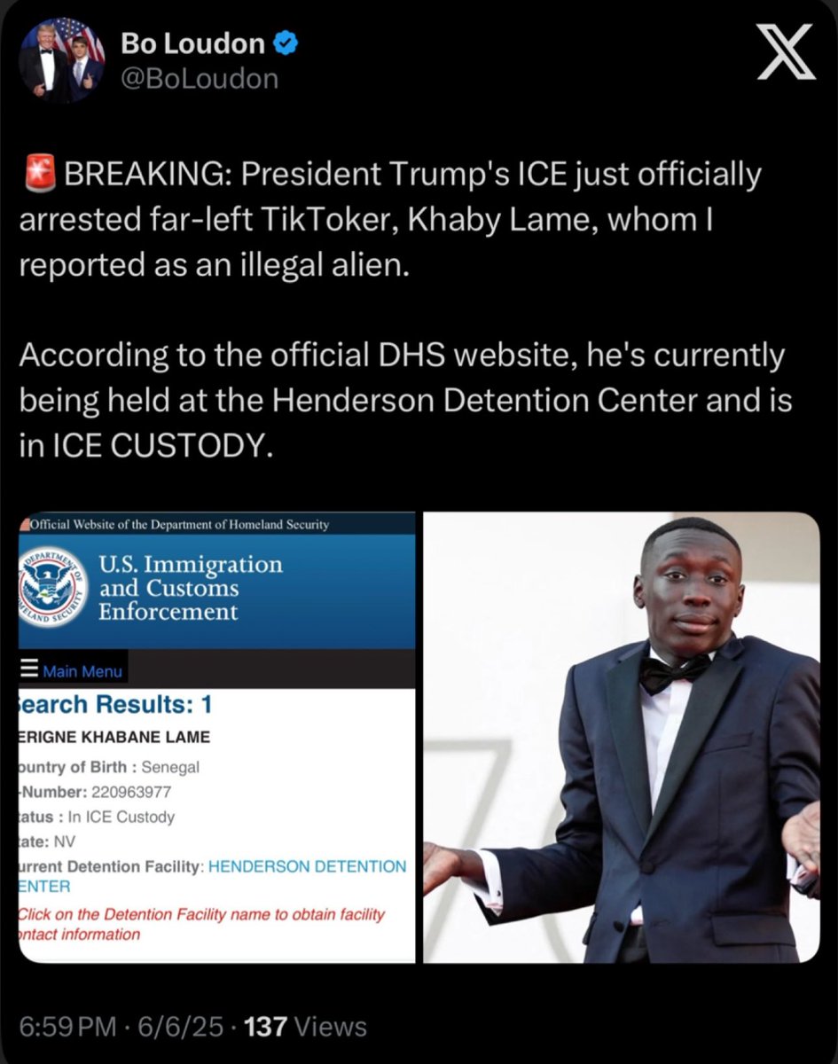 MAGA Influencer Bo Louden Claims Credit for Khaby Lame's Arrest!