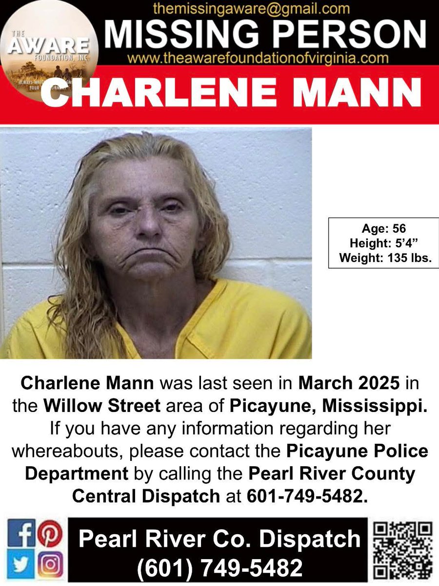 MISSING: Charlene Mann Disappears Without a Trace in Mississippi!