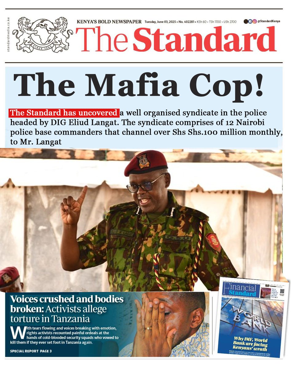 Mafia Police: DIG Eliud Langat’s Daily Shs.80M Scam Exposed!