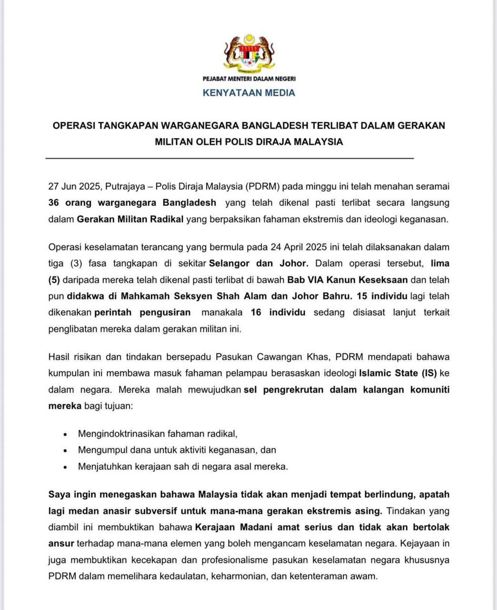 Malaysia's Shocking Arrest: 36 Kanglus Linked to Terrorism!