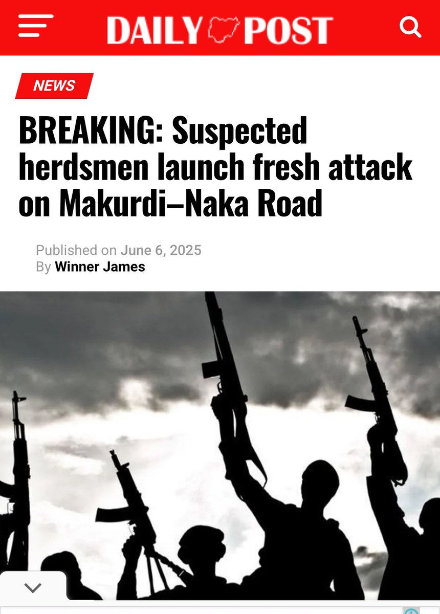 Massacre on Makurdi-Naka Road: Fulani Herdsmen Strike Again!