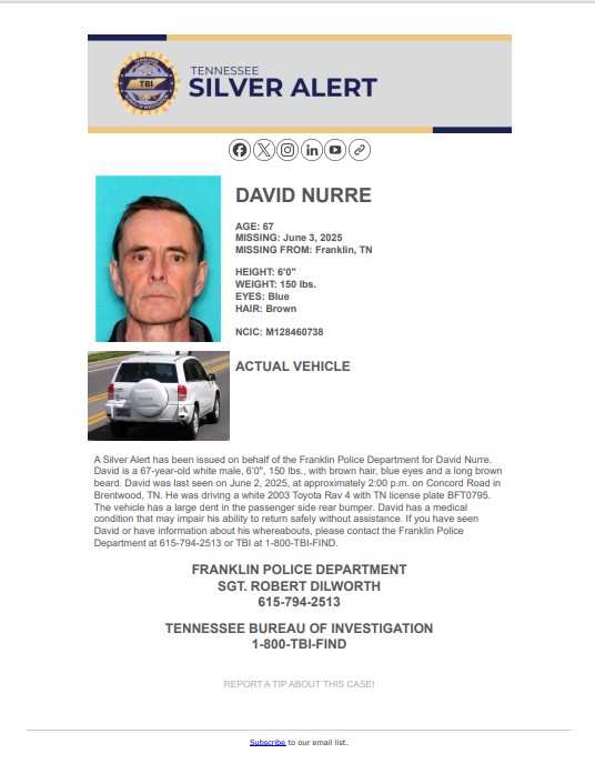 Missing Man Alert: David Nurre's Disturbing Disappearance!