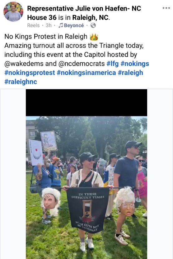 NC Rep Julie von Haefen Sparks Outrage with Trump Beheading Photo!