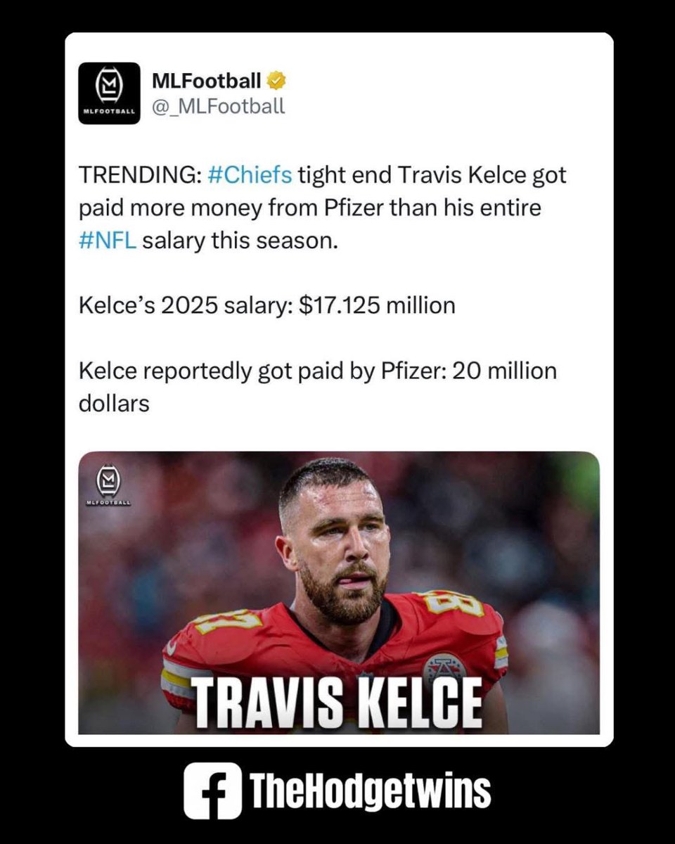 NFL's Travis Kelce: Pfizer Pays More Than Chiefs? Shocking Reveal!