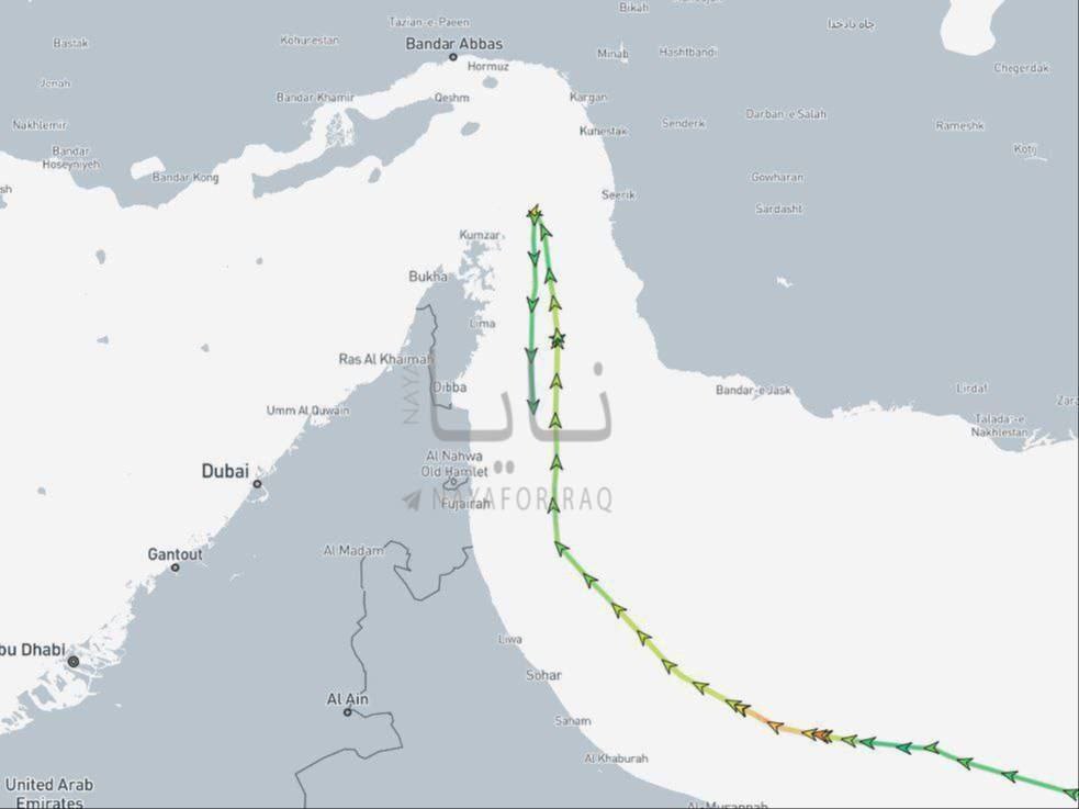Oil Tanker Shifts Course Amid US-Iran Tensions in Hormuz