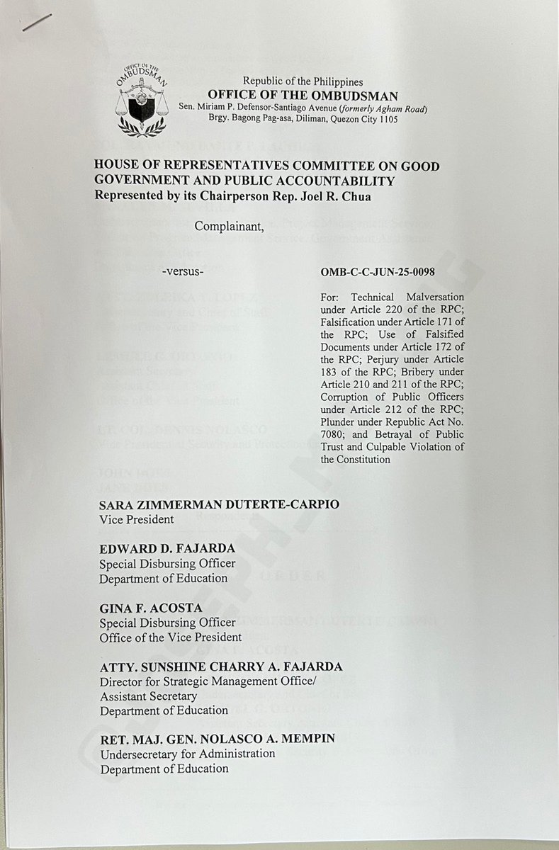 Ombudsman Targets VP Sara Duterte Over Alleged Fund Misuse!