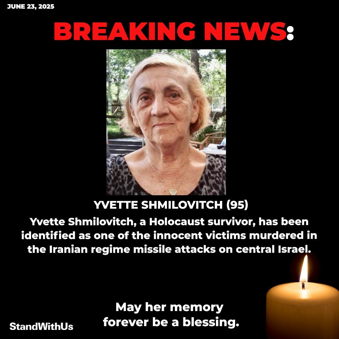 Outrage: 95-Year-Old Holocaust Survivor Killed in Missile Attack!