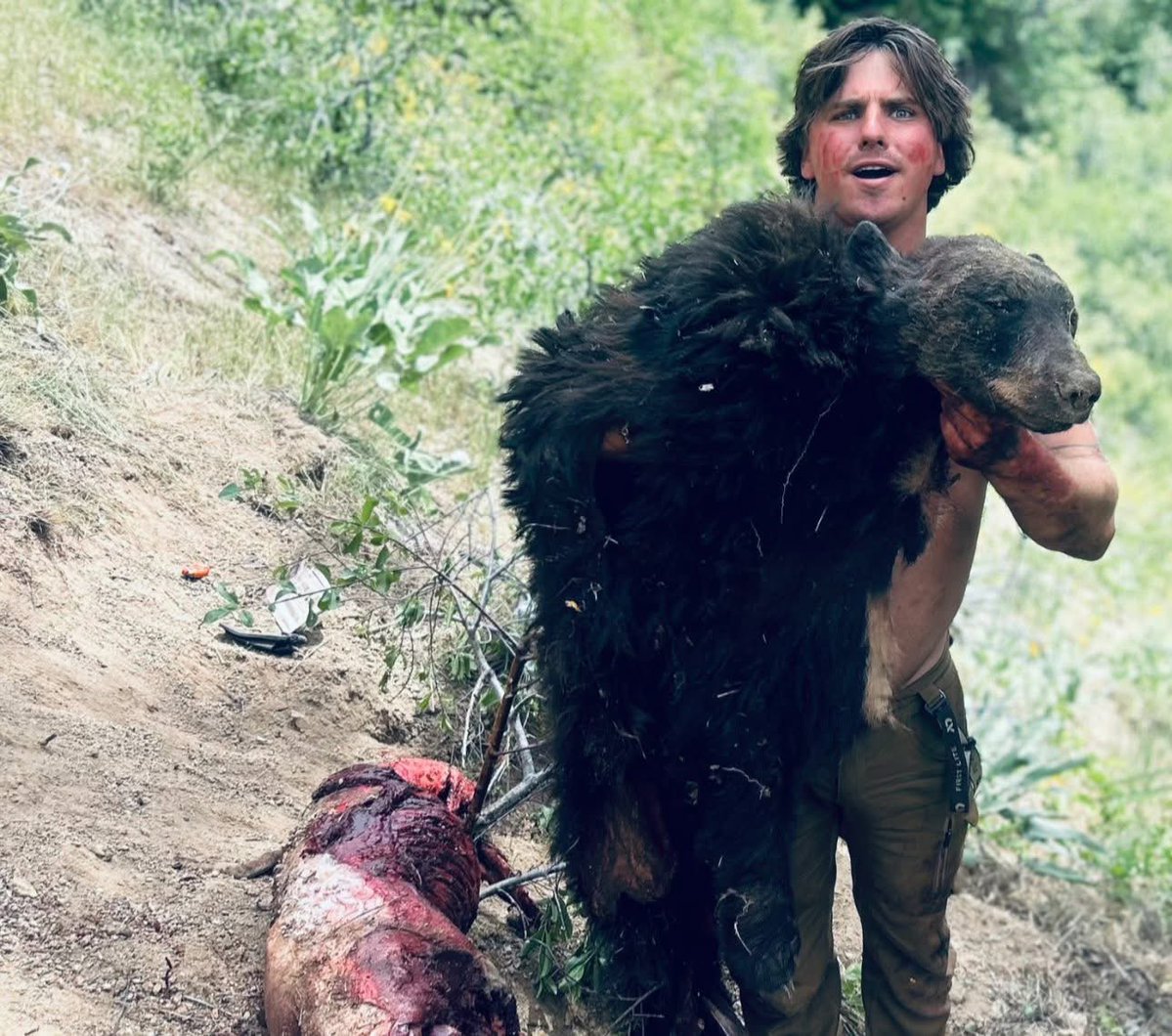 Outrage as Caveman James Holder Kills Sow in 'One Swift Shot'