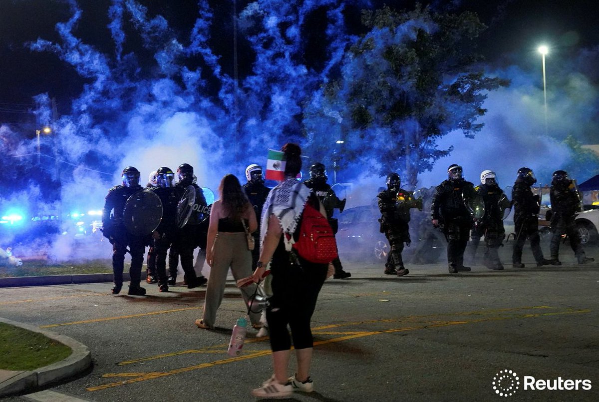Police Clash with Protesters Over Controversial Immigration Raids