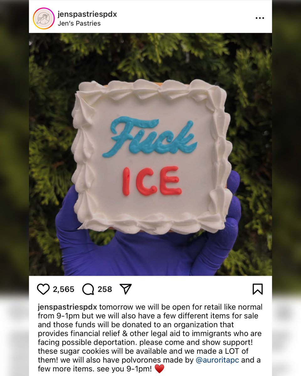 Portland Bakery Sparks Outrage with “F**K ICE” Cake Amid Violence