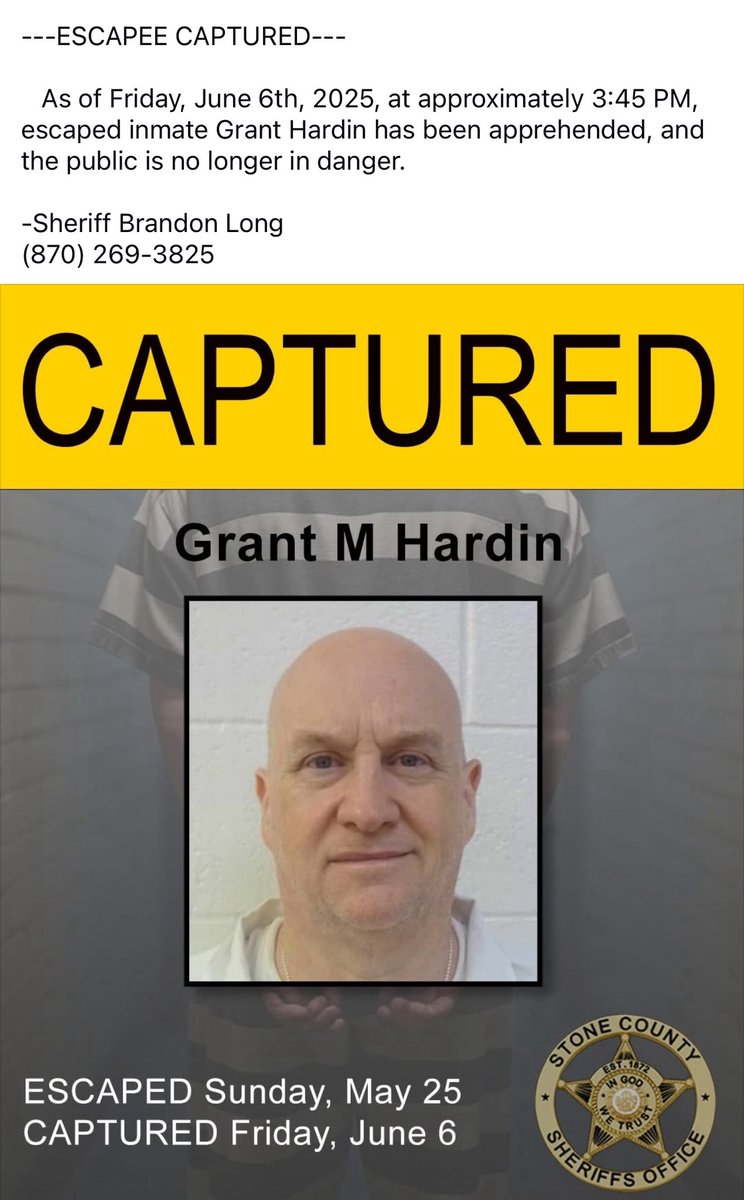 Prison Escapee Grant Hardin Captured by Elite Border Patrol Unit!