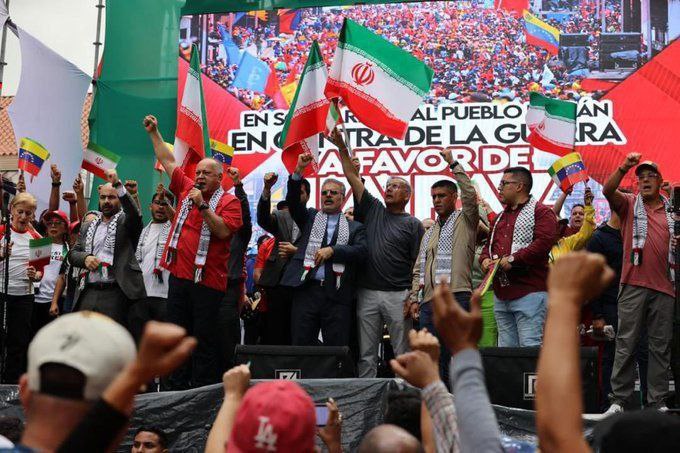 Pro-Iran Rally in Caracas Sparks Outrage Over Israeli Aggression