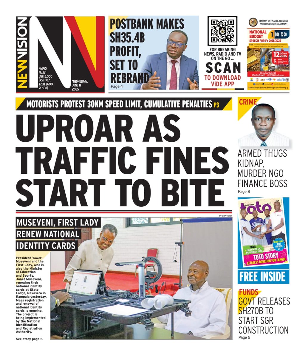 Public Outcry Erupts Over Controversial Traffic Fines Implementation  
NGO Boss Kidnapped & Murdered: A Nation in Shock!  
PostBank Uganda's Massive Profit Amidst Economic Turmoil  
Museveni & First Lady's National Renewal Sparks Heated Debate