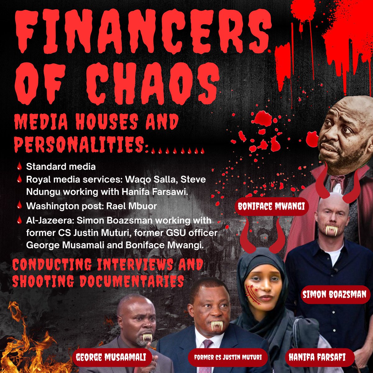 Royal Media Duo Waqo Salla & Steve Ndungu: Shaping Chaos?  
Agents Of Anarchy in Nairobi CBD: A Disturbing Coordination?