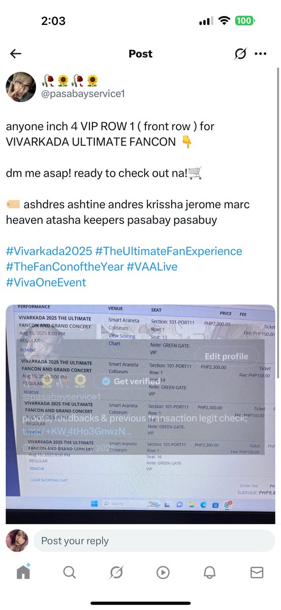 SCAMMER ALERT: VIVARKADA FANCON TICKET FRAUD EXPOSED!  

Vivarkada2025  
TheUltimateFanExperience  
TheFanConoftheYear  
VAALive  
VivaOneEvent
