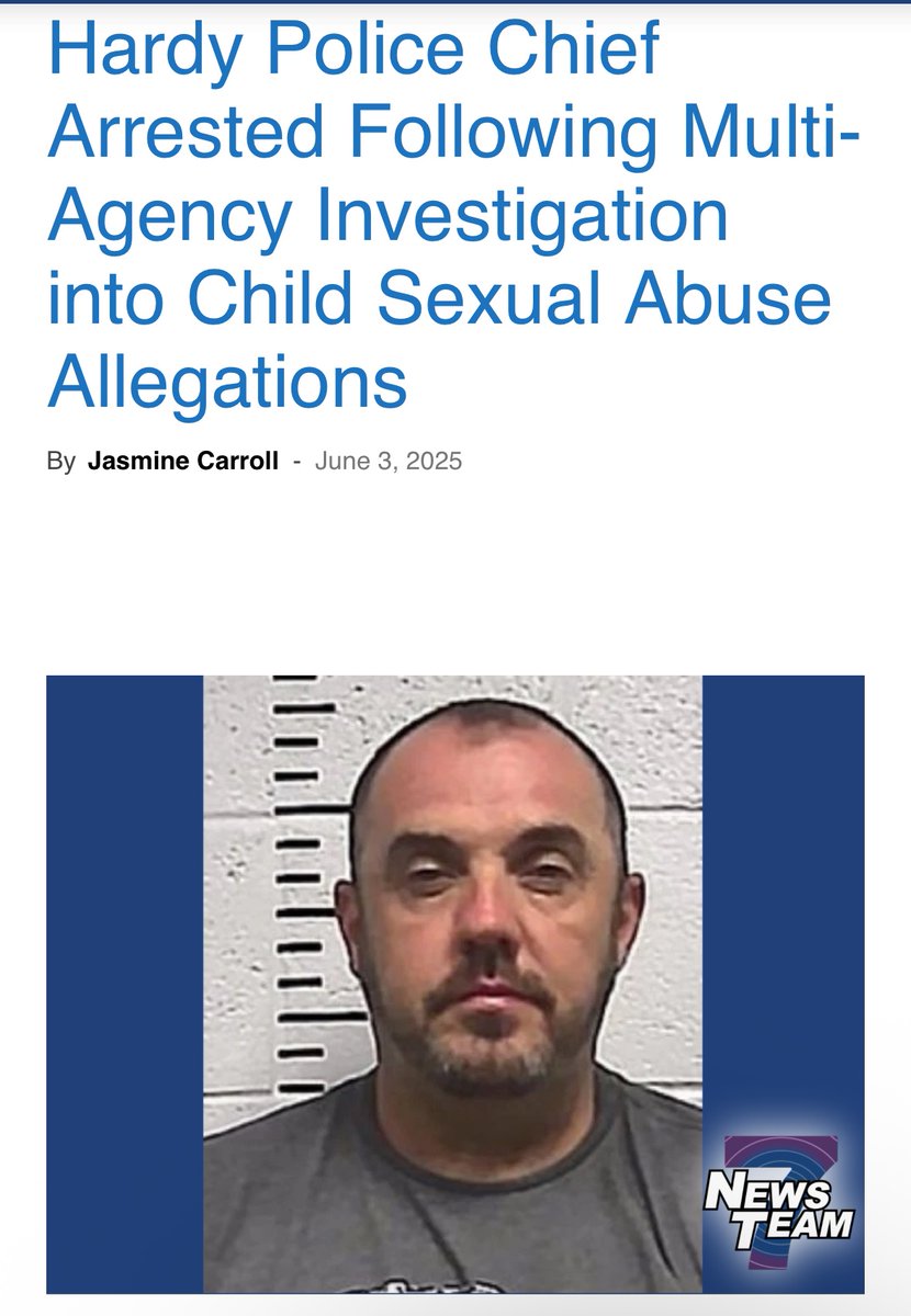 SHOCKING: Hardy Police Chief Arrested for Child Sexual Abuse!
