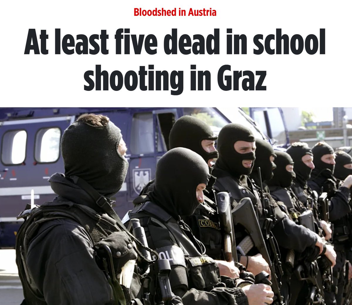 SHOCKING: School Shooting in Graz Claims Five Lives!