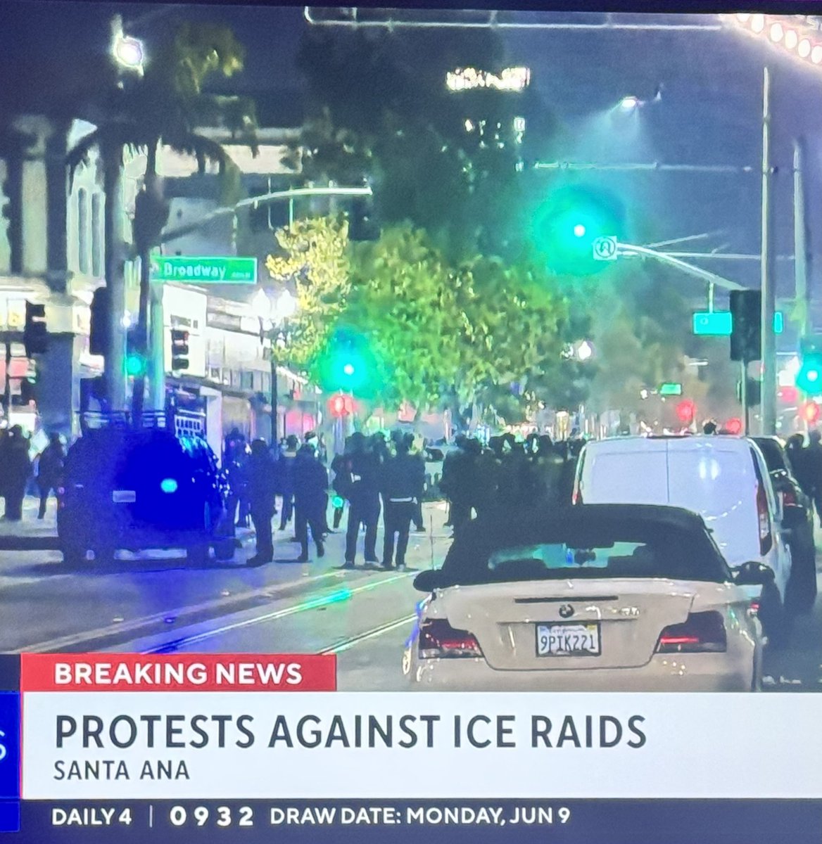 Santa Ana Protest Erupts: Police Clash with Fireworks and Gas!