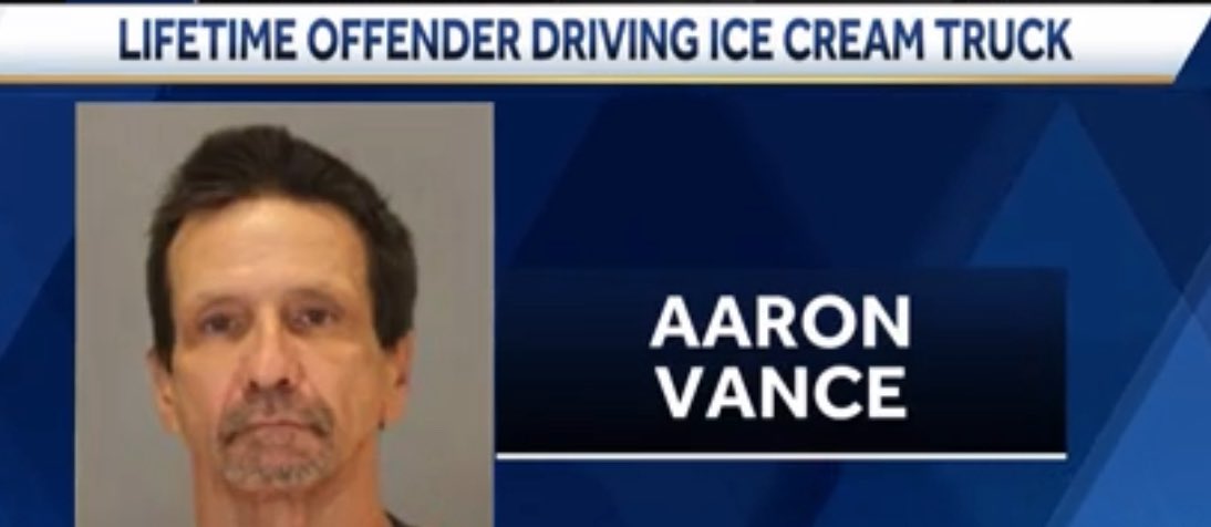 Shocking Arrest: Ice Cream Driver Aaron Vance, Lifetime Sex Offender!