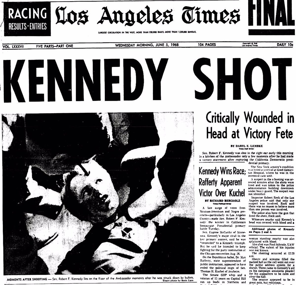 Shocking Assassination: Kennedy Gunned Down After Primary Win!