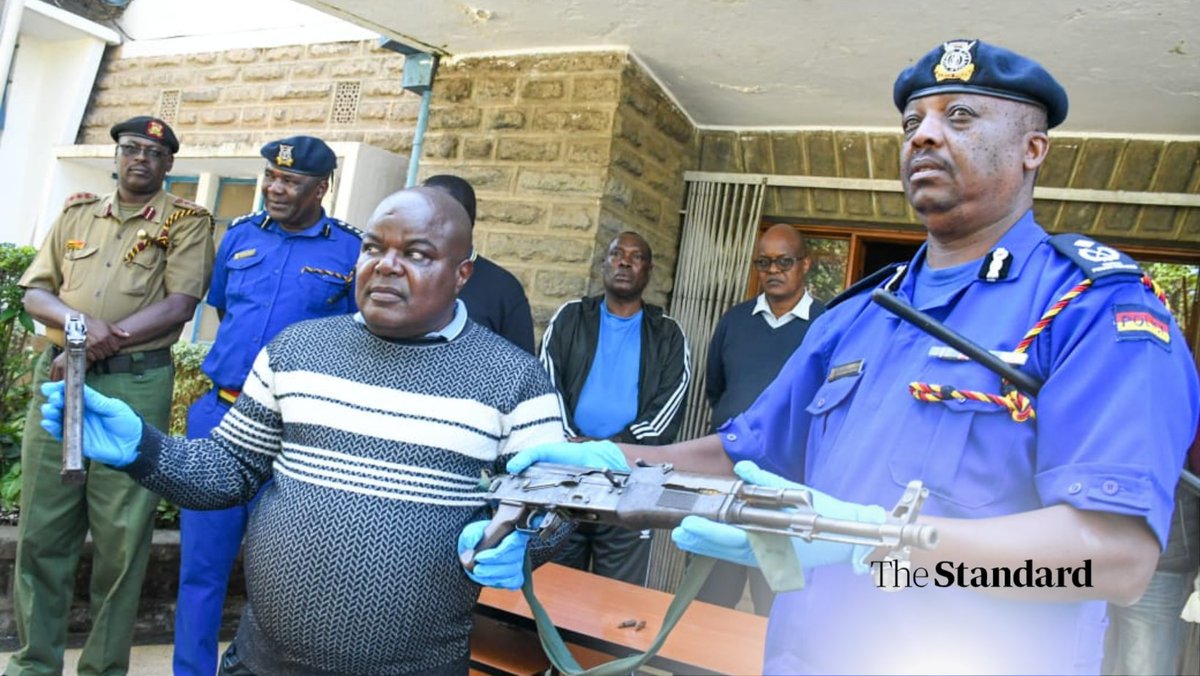 Shocking Display: Officials Unveil AK-47 Tied to Nakuru Murders!