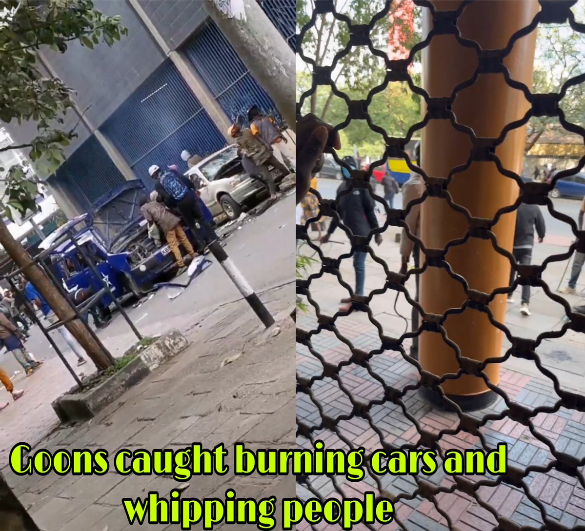 Shocking Footage: Looters Torch Cars Amid Nairobi Shooting Chaos