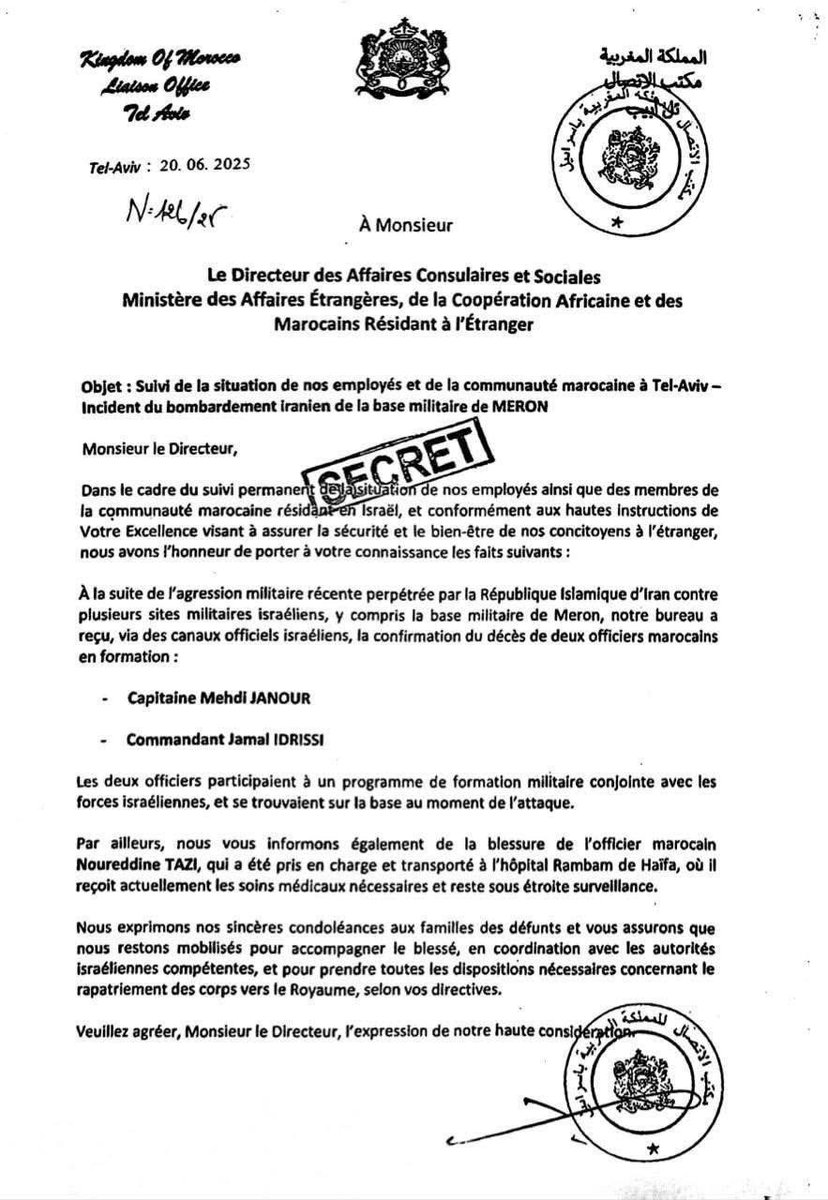 Shocking Leak: Moroccan Officers Killed in Iranian Missile Strike!