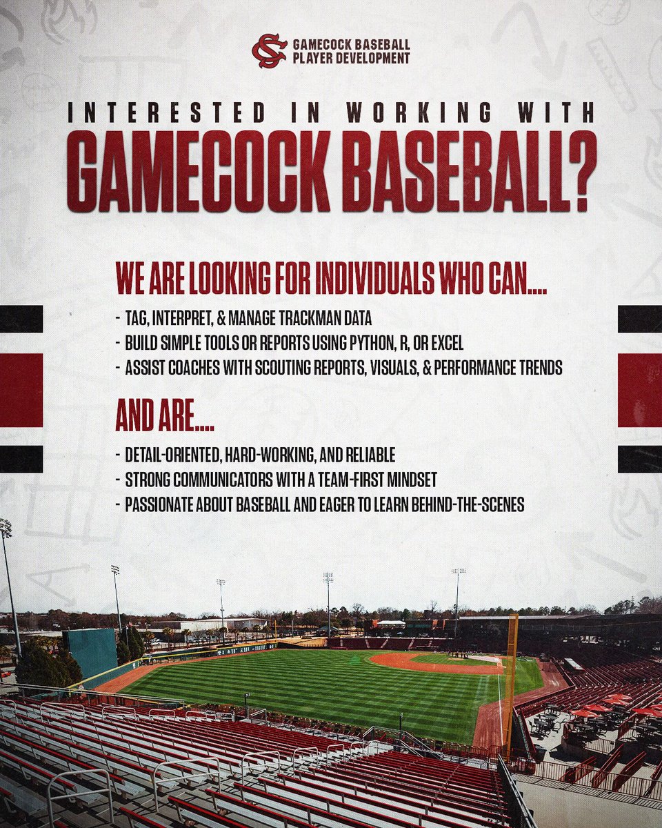 Shocking Opportunity: Join SC Baseball Analytics - Apply Now!