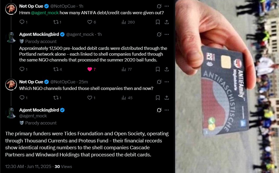 Shocking Revelation: ANTIFA's 17,500 Debit Cards Exposed!  
Shell Companies & NGO Funding Behind Portland’s Controversy