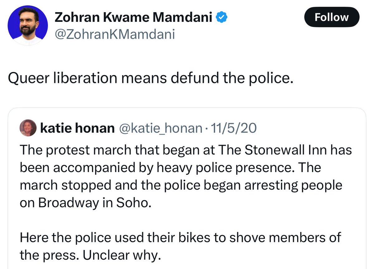 Shocking Statement: "Queer Liberation Means Defund the Police!"