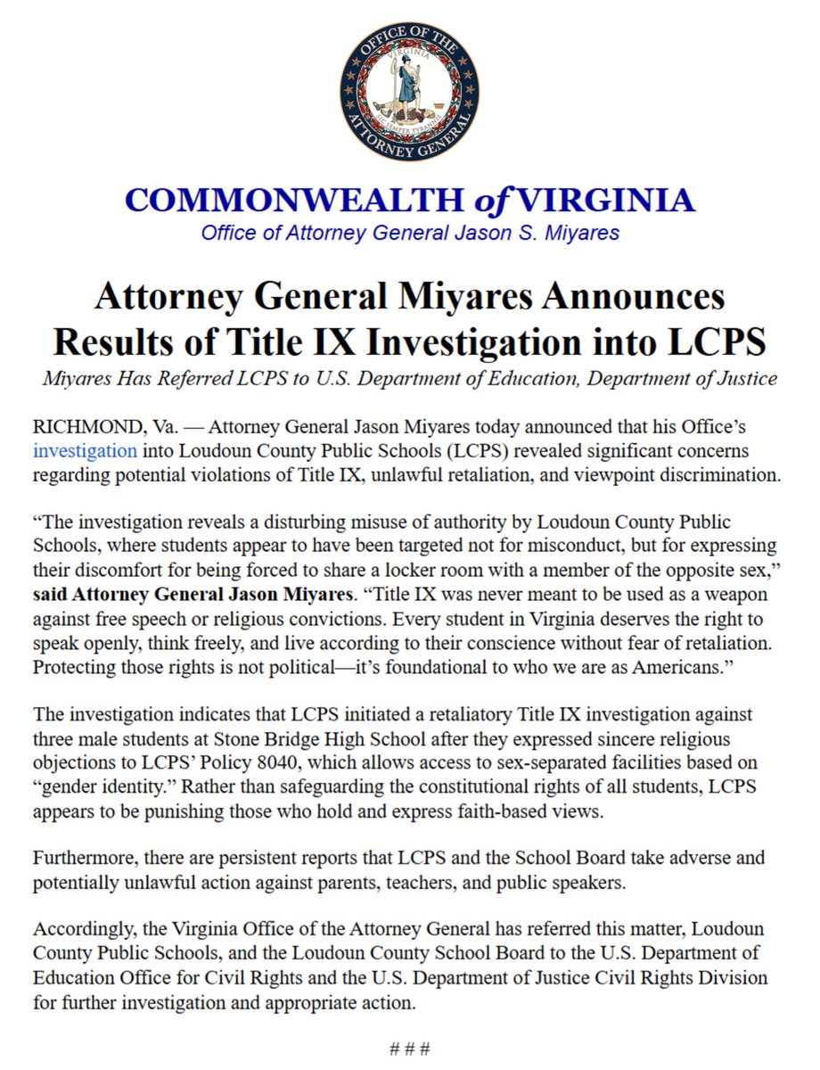 Shocking Title IX Abuses Uncovered in Loudoun County Schools!