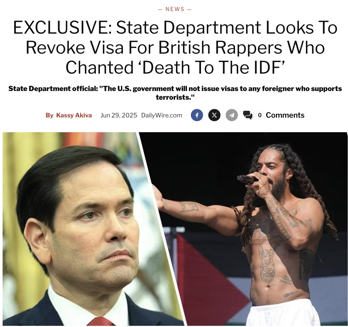 State Department Moves to Cancel Bobby Vylan's U.S. Tour Visas!