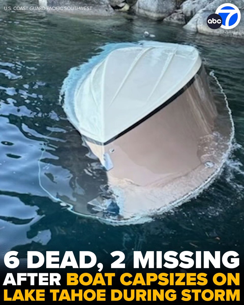 Tragedy Strikes: Six Dead as Lake Tahoe Boat Capsizes in Storm