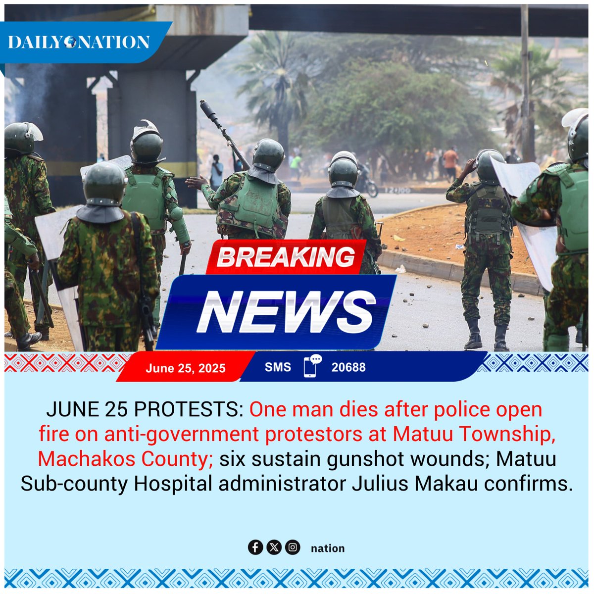 Tragic Day: Man Killed as Police Fire on Protesters in Machakos