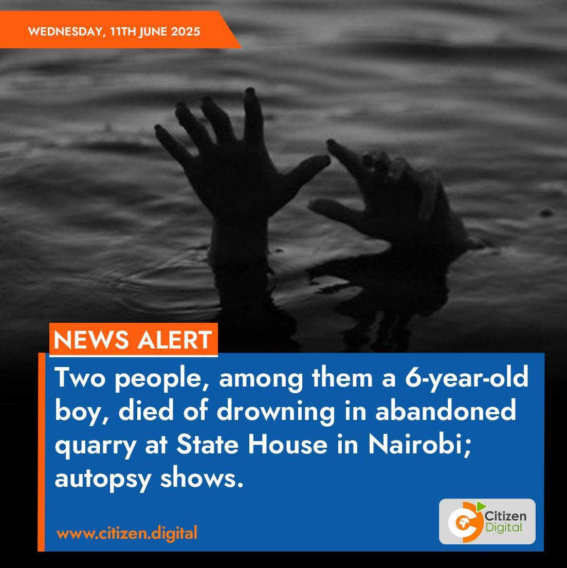 Tragic Drowning: 6-Year-Old Among Two Dead in Nairobi Quarry