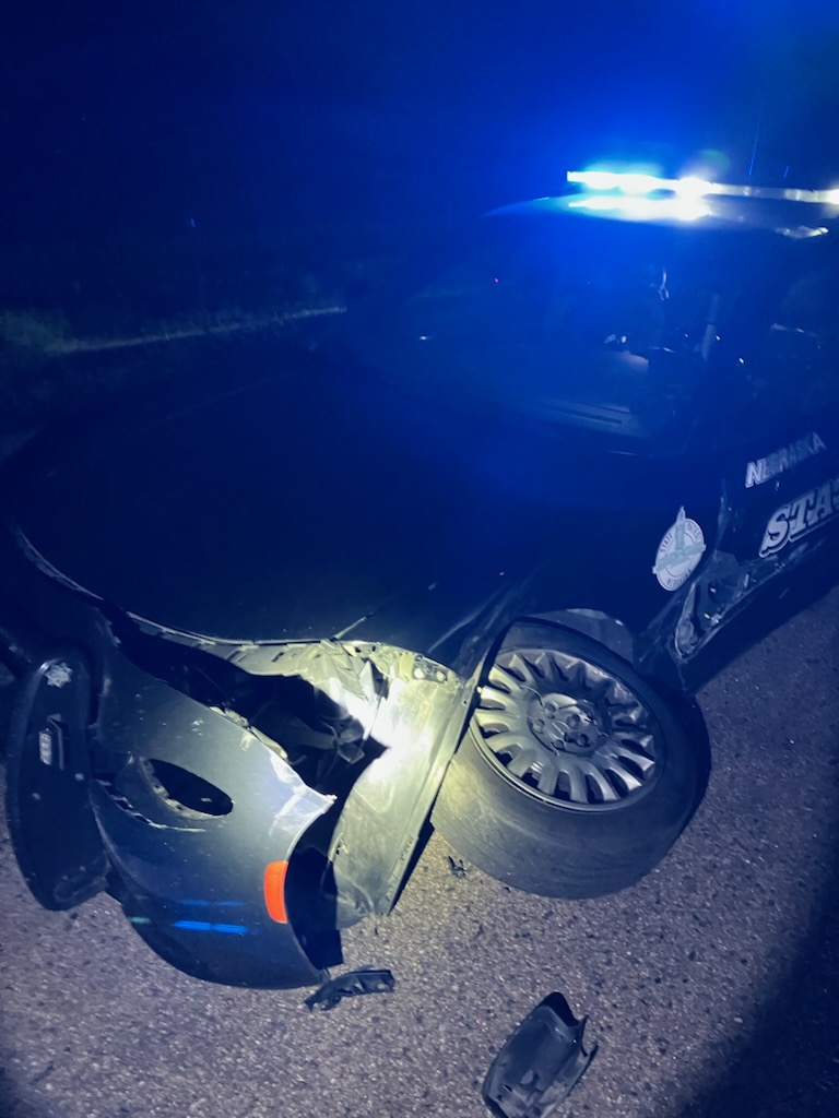 Trooper Dodges Death: Semi Strikes Cruiser in Shocking Close Call!