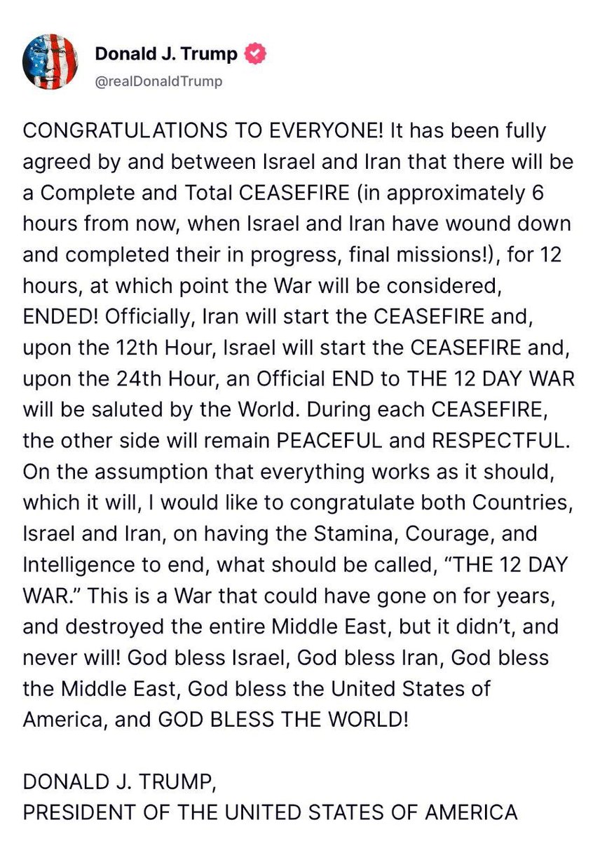Trump Claims Ceasefire Deal: Is the "12 Day War" Really Over?