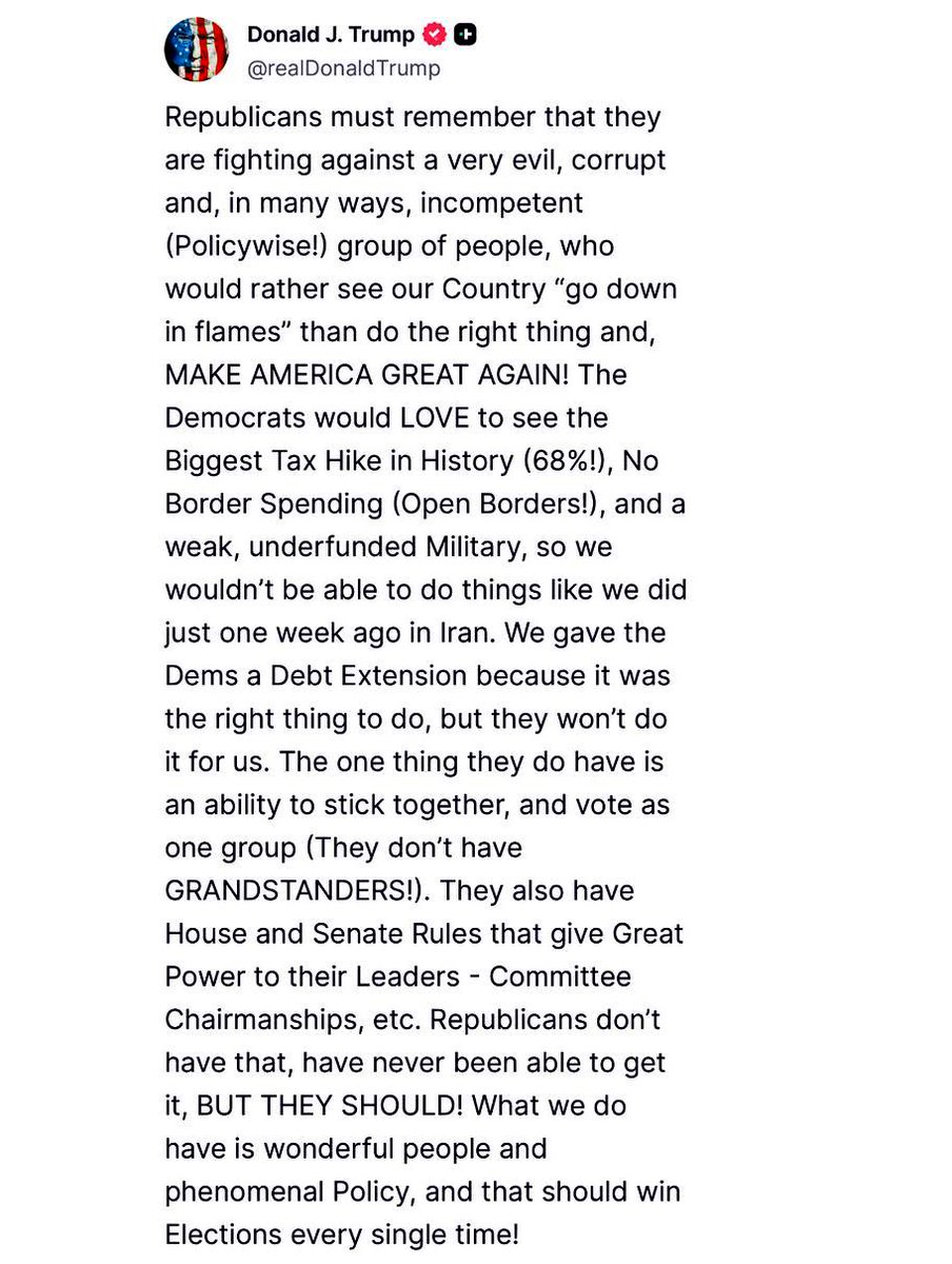 Trump Claims Republicans Face "Evil" Opponents, Urges Action!