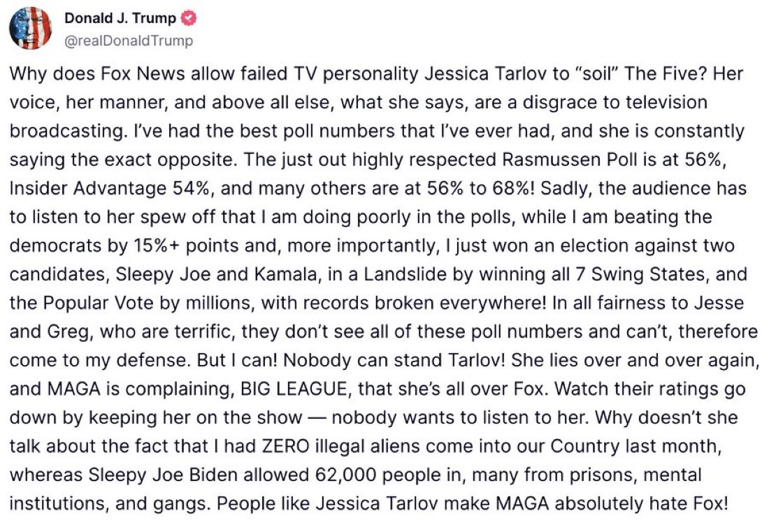 Trump Demands Tarlov's Exit from Fox: Claims She's a Liar!