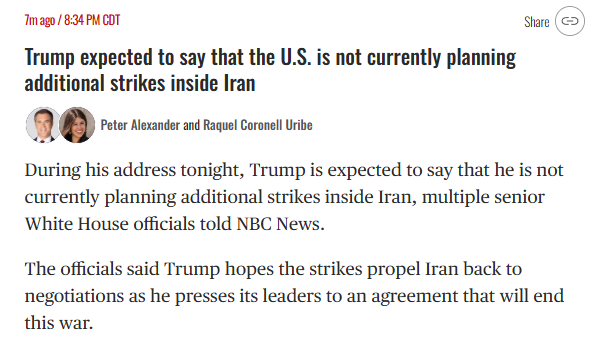 Trump Shocks Nation: No More Strikes on Iran, Says White House