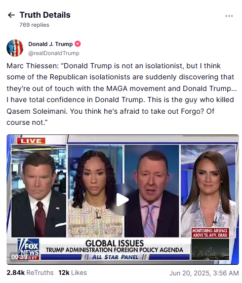 Trump Slams GOP Isolationists: 'Out of Touch with MAGA!'