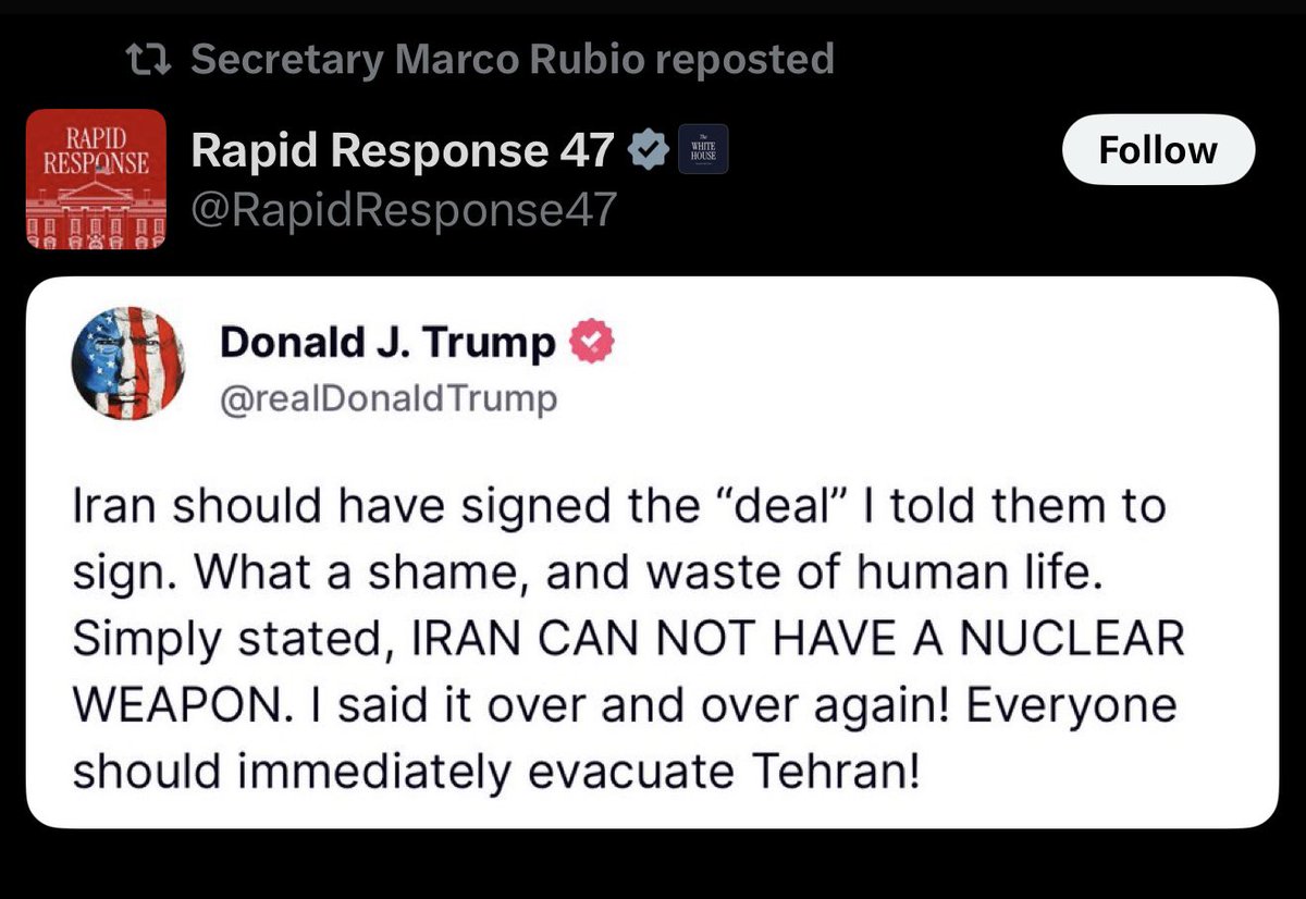 Trump Urges Immediate Evacuation of Tehran, Sparks Outrage